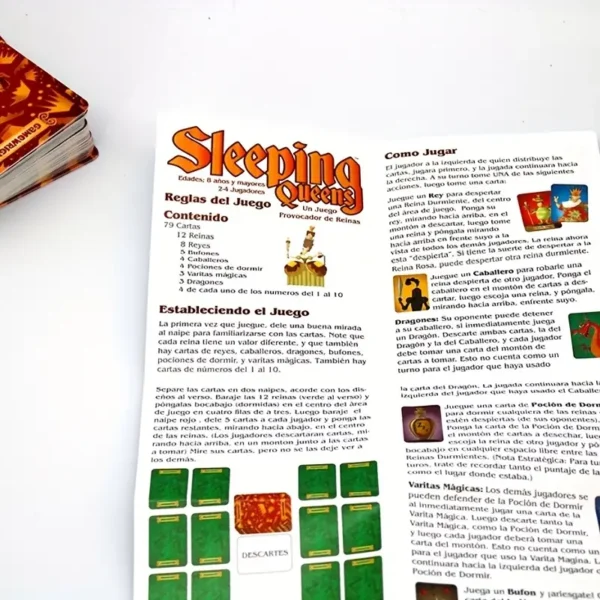 Juego de cartas Sleeping Queens