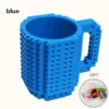Taza Pocillo Mug Lego + Piezas adheribles